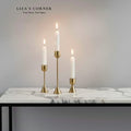 Golden Candle Holders