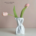 Crumpled Ceramic Vase