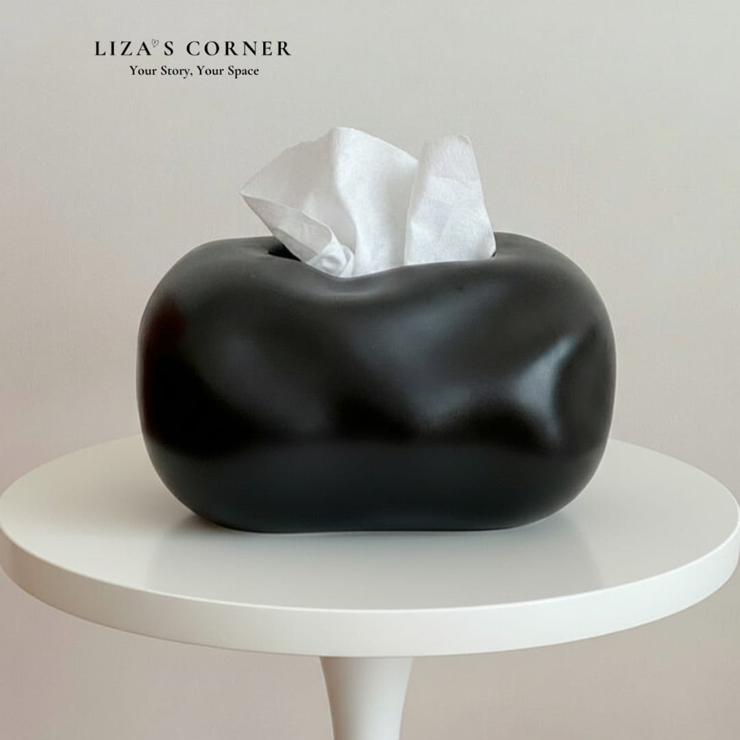 Black Matte Tissue Box