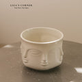 Face Design Ceramic Bowl