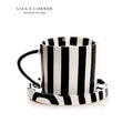 Striped Mug with Saucer